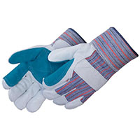 Premium Green Cowhide Double Palm Gloves