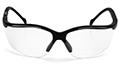 Clear +2.0 Lenses with Black Frame - 2