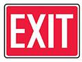 Exit Safety Signs