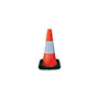 SAS Safety® 18 Inch (in) Orange Fluorescent Traffic Cone with Reflective Bar